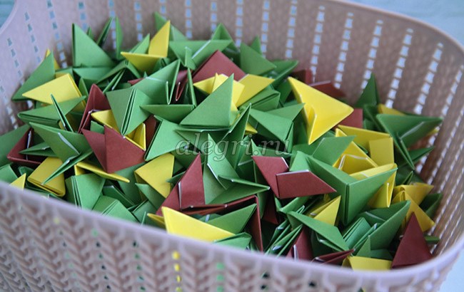 Набор цветной бумаги для модульного оригами -Танк- Мб-029