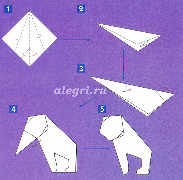 Модульное оригами обезьяна