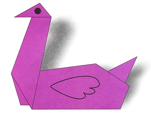 Набор для творчества Origami Вышивка гладью Гусь 07497