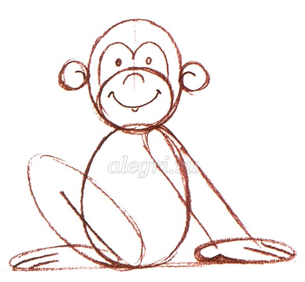 Содержание уроков по рисованию обезьяны