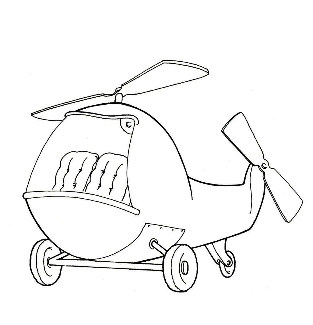 Раскраска Вертолёт