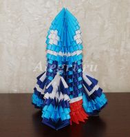 Модульное оригами. Космическая ракета