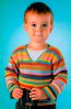 Пуловер в полоску спицами для мальчика на 4-5 лет. Схема и описание